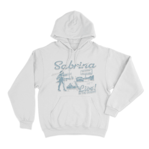 Sabrina Live In The Desert Unisex Hoodie White 1